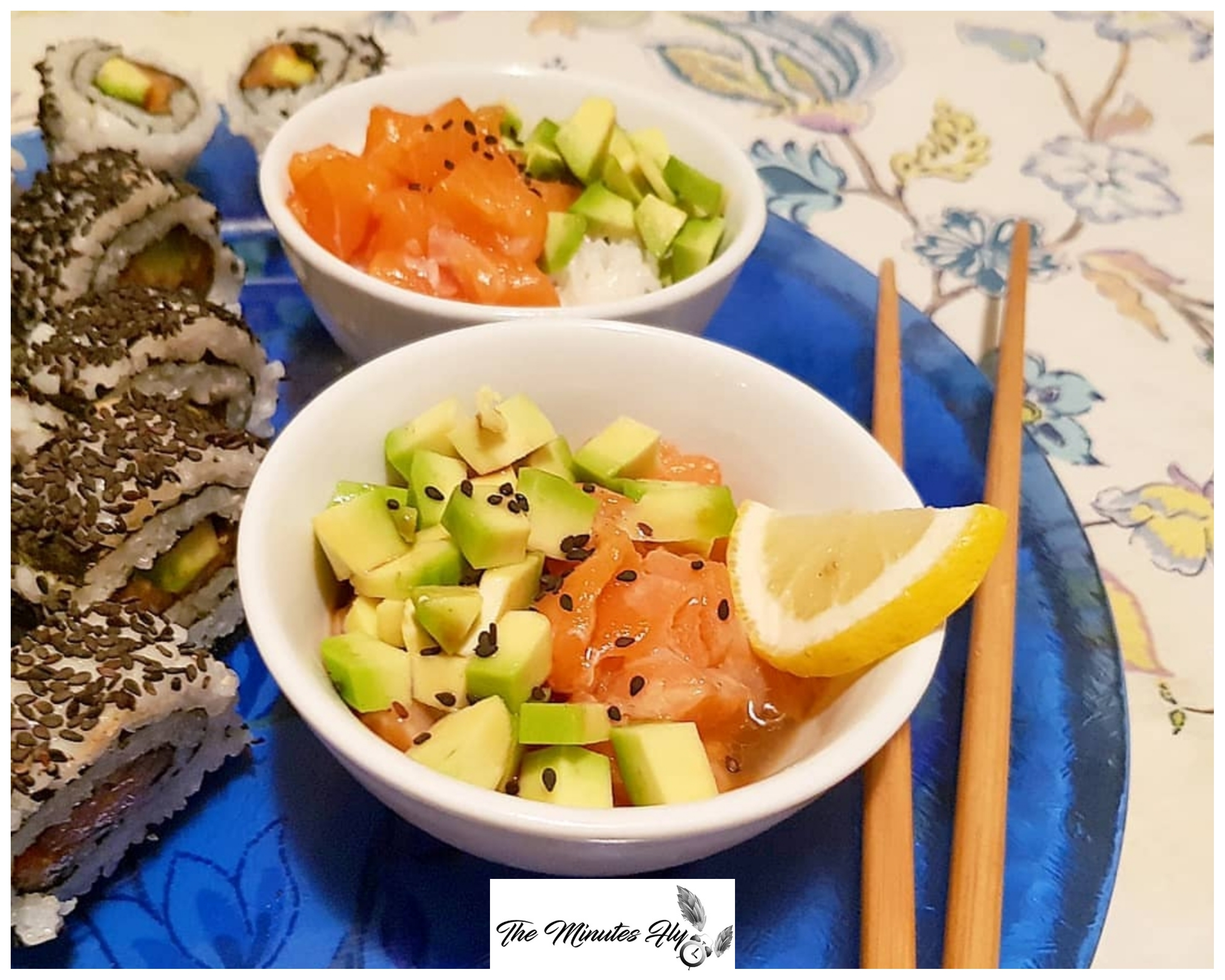 sushi - uramaki philadelphia roll - uramaki sake avocado - uramaki spicy sake - uramaki spicy salmon - nadia coppola - fatinasweet - the minutes fly