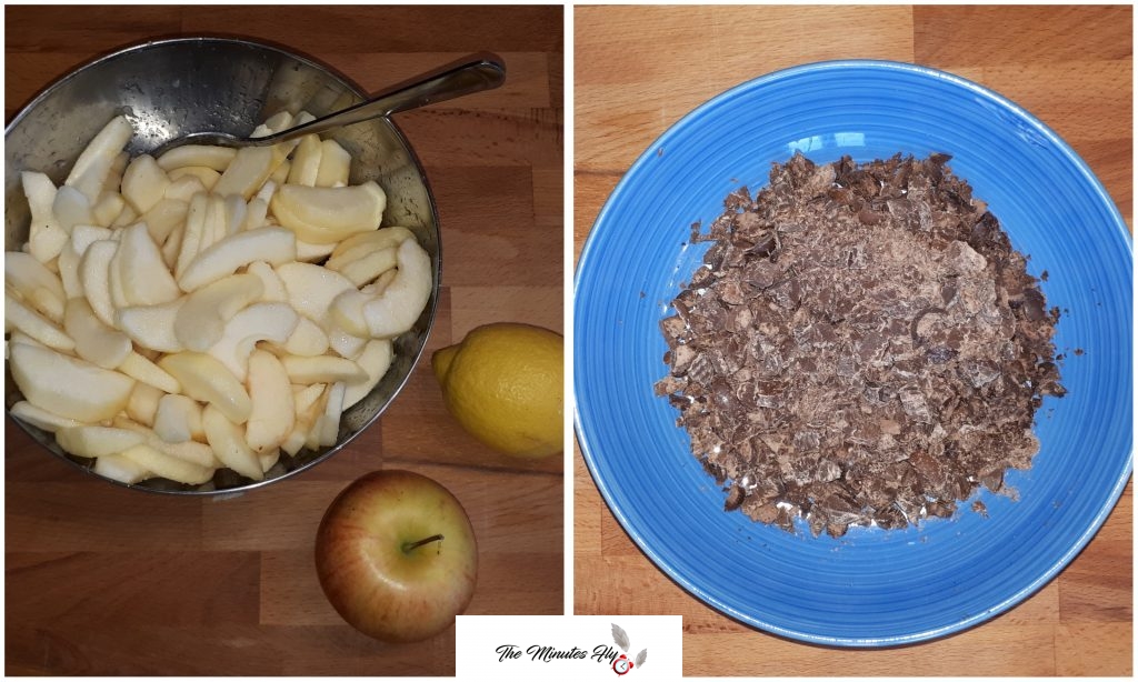 torta di mele e cioccolato - food - The Minutes Fly