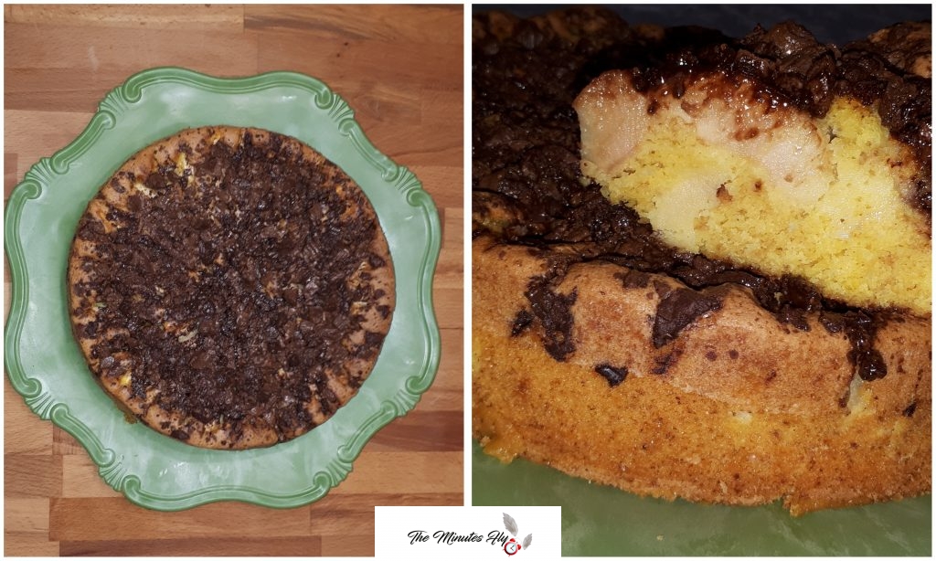 torta di mele e cioccolato - food - The Minutes Fly