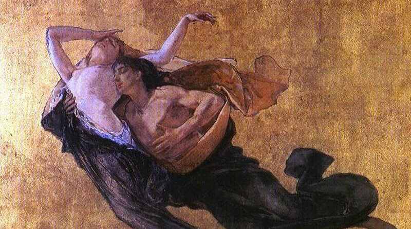 Paolo e Francesca dipinto Bianchi