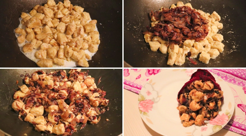 bocconcini di pollo e cuori di radicchio - cornucopia dell'abbondanza con bocconcini di pollo e cuori di radicchio the minutes fly - web magazine