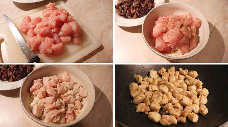 bocconcini di pollo e cuori di radicchio - cornucopia dell'abbondanza con bocconcini di pollo e cuori di radicchio the minutes fly - web magazine